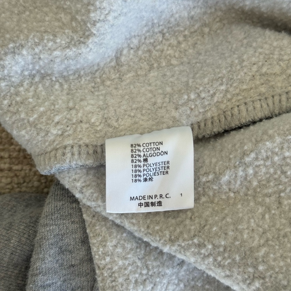 Brandy Melville Cropped Zip-Up Hoodie BUNDLE – Grey & Charcoal | Fleece Lined - Picture 4 of 8